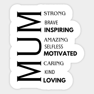 Mum Mothers Day Sticker